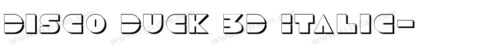 Disco Duck 3D Italic字体转换
